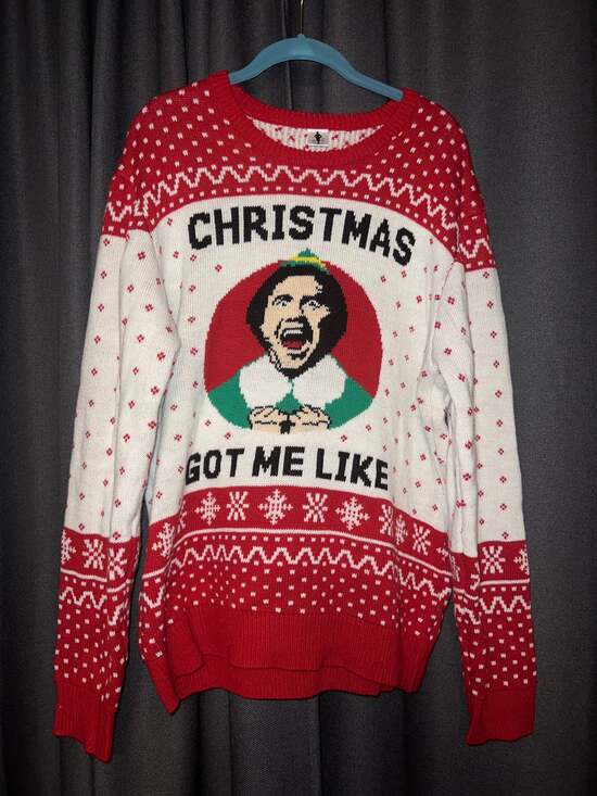Ugly Christmas Sweater Sweaters - Ugly Christmas Sweater Xmas Size XL Elf